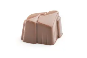 Studio Shot Of Sweets Drucke: Single chocolate candy isolated on white background
