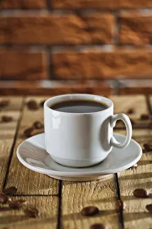 Coffee Cup Drucke: Single cup with coffee