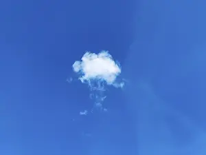 Cirrocumulus Clouds Germany Drucke: Single Small Sheeple Cloud, Cirrocumulus Cloud