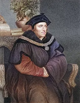 Thomas More Portrait Drucke: Sir Thomas More alias Saint Thomas More