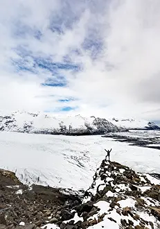 Icelandic Glacier Landscape Drucke: Skaftafellsjokull glacier