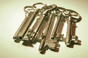 Studio Shot Of Keys Drucke: Skeleton Keys