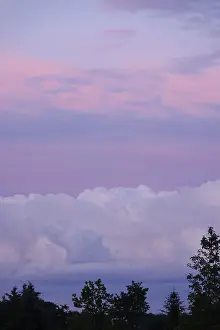 Cloudy Weather Forecast Drucke: Sky with thunderclouds, June, Germany