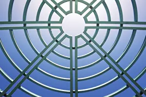 Futuristic Architectural Style Drucke: Skylight of the ceiling