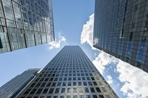 London Skyscrapers Drucke: Skyscrapers in frog perspective