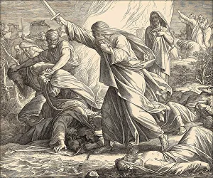Western Asia Cultural Heritage Drucke: Slaughter of the Prophets of Baal