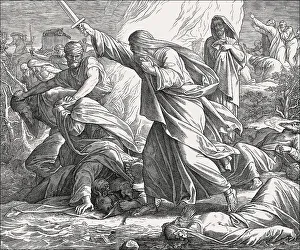 Sacred Religious Texts Drucke: Slaughter of the Prophets of Baal