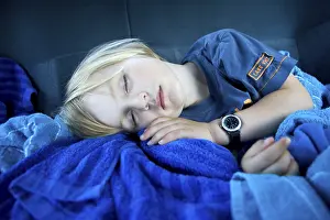 Young Boy Resting Drucke: Sleeping child