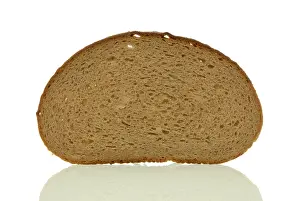 Studio Shot Of Bread Drucke: A slice of bread
