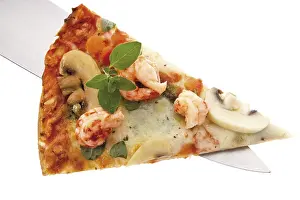 Food Photography Studio Background Drucke: Slice of pizza