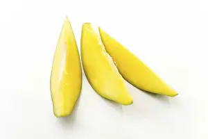 Botanical Food Images Drucke: Slices of mango