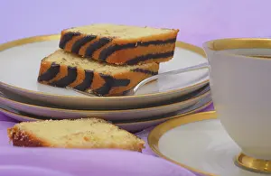 Studio Food Shots Drucke: Slices of ring cake