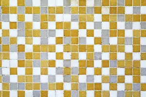 Ceramic Tile Patterns Drucke: Small mosaic tiles at wall