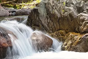 Western Europe River Scenery Drucke: Small rapids in the Golo river