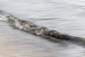Sweden Travel Photography Drucke: Small wave, smudge effect, soft water