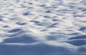 Snowy Landscape Drucke: Snow, bumpy ground with light and dark areas