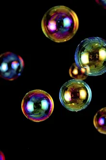 Colorful Soap Bubbles Drucke: Soap bubbles