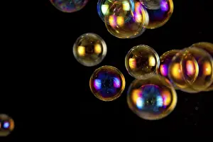 Colorful Soap Bubbles Drucke: Soap bubbles