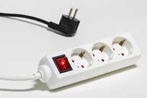 Power Outlet Strip Distributor Drucke: Socket strip for connecting electrical appliances