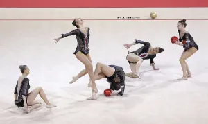 Rhythmic Gymnastics Drucke: Sofia, Bulgaria - 26 March