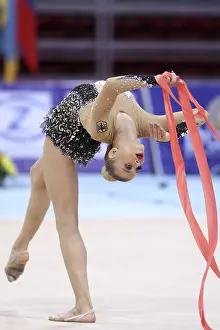 Professional Rhythmic Gymnastics Drucke: Sofia, Bulgaria - 6 May, 2017: Noemi Peschel from Germany performs during Rhythmic Gymnastics World Cup Sofia 2017