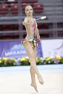 Rhythmic Gymnastics World Cup Drucke: Sofia, Bulgaria - 6 May, 2017: Maria Sergeeva from Russia performs during Rhythmic Gymnastics World Cup Sofia 2017