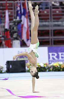Rhythmic Gymnastics World Cup Drucke: Sofia, Bulgaria - 6 May, 2017: Alina Harnasko from Belarus performs during Rhythmic Gymnastics World Cup Sofia 2017