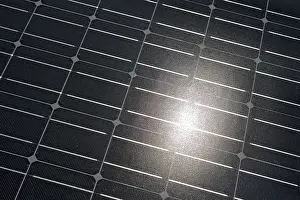 Ecofriendly Renewable Energy Drucke: Solar cell with reflected sun