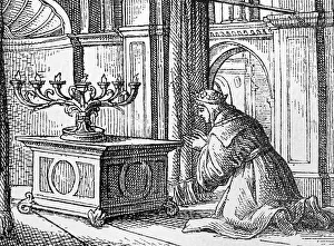 Sacred Scripture Artwork Drucke: Solomon's prayer, candelabra