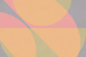 Geometric Shapes Drucke: A soothing abstract composition featuring large