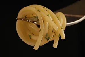 Italian Food Drucke: Spaghetti on a fork