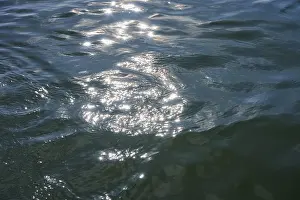 Middle Europe Landscape Photography Drucke: Sparkling sunlight reflected on a wavy