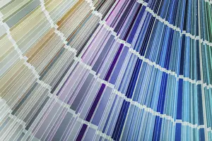 Drucke von Spektrum von Farben in Pantone-Fan Fotorealistische Kunstwerke Drucke: Spektrum von Farben in Pantone Fan