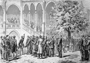 Baden Wuerttemberg Landmarks Drucke: Speech by Count Stillfried to the King