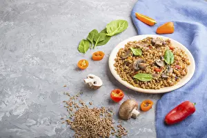 Russian Cuisine Drucke: Spelt (dinkel wheat)