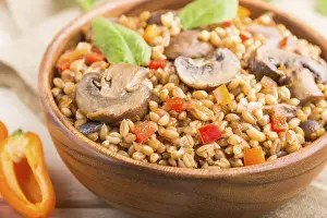 Russian Cuisine Drucke: Spelt (dinkel wheat)