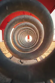 Southern German Modern Architecture Drucke: Spiral shape in an architectural context