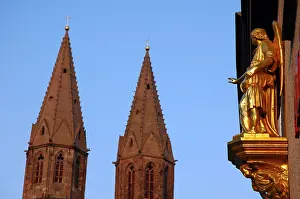 Gothic Church Architecture Drucke: Two spire