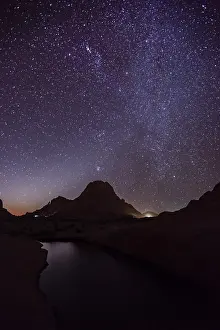 Namibia Starry Sky Drucke: Spitzkoppe in front of a starry sky