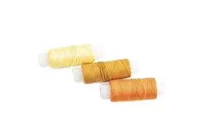 Flat Lay Concept Image Drucke: Spool of thread isolated on white background