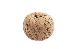 Embroidery Equipment Drucke: Spool of thread isolated on white background