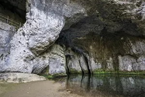 Bourgogne Franche Comte Travel Drucke: Spring, Source du Lison, Source des Lison