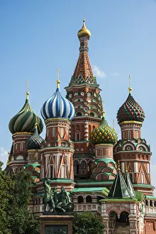 Red Square Russia Drucke: St. Basil's cathedral on the red square