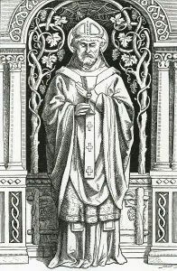 Historic Illustration Germany Drucke: St Conrad, Bishop of Constance