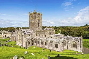 Pembrokeshire Wales Drucke: St Davids Cathedral, St Davids