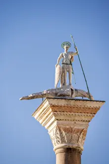 Venice Landmark Drucke: St. Mark's Column, Venice