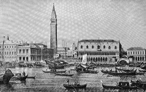 Venetian Landmark Drucke: St. Mark's Square and Campanile