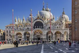 Adriatic Sea View Drucke: St Mark's Square with St Mark's Basilica