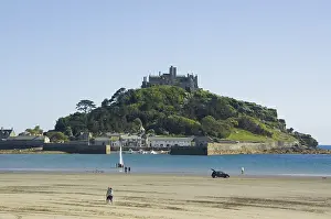 Drucke von St. Michaels Mount, Cornwall, Südengland, England, Vereinigtes Königreich, Europa St. Michaels Mount, Cornwall, Südengland, England, Vereinigtes Königreich , Europa Berg Drucke: St. Michaels Münster, Cornwall