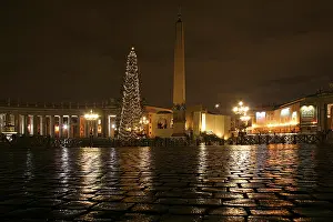 Southern Europe Cultural Monument Drucke: St. Peter's Square in the Evening